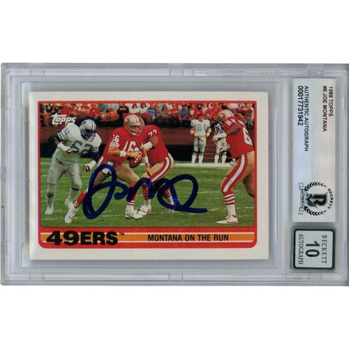 Joe montana autographed - joe,