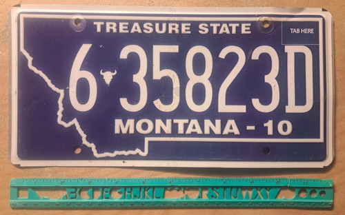 License plate montana 2010 - license,
