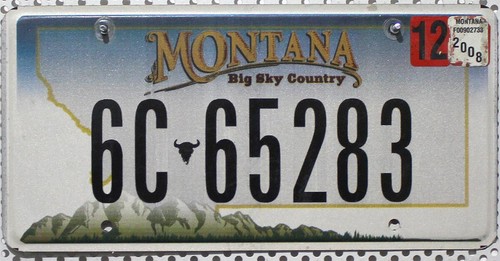 Montana license plate usa - plate,