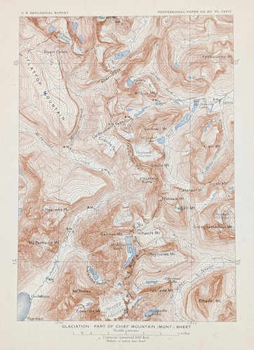 1908 grinnell glacier - grinnell,