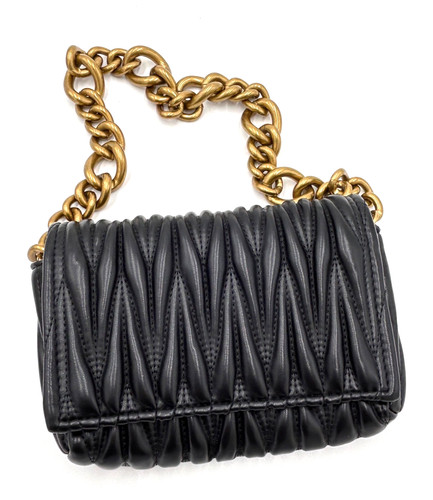 Montana west black leather - black,